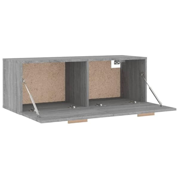 vidaXL Seinäkaappi harmaa Sonoma 100x36,5x35 cm tekninen puu
