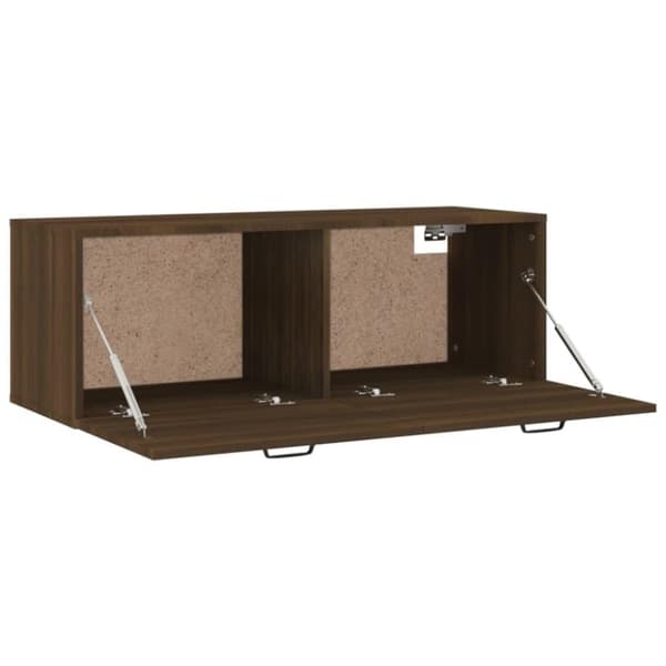 vidaXL vægskab 100x36,5x35 cm konstrueret træ brun egetræsfarve