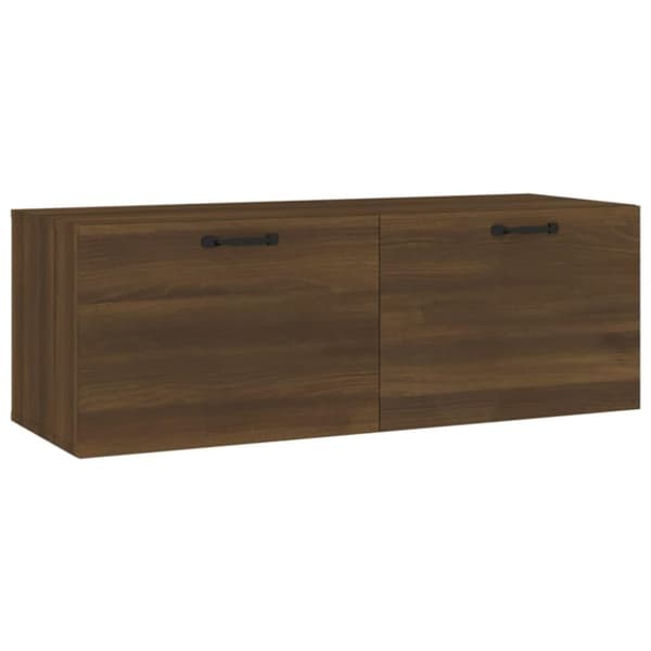 vidaXL vægskab 100x36,5x35 cm konstrueret træ brun egetræsfarve