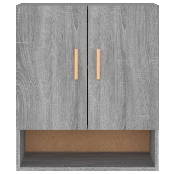 vidaXL vægskab 60x31x70 cm konstrueret træ grå sonoma-eg