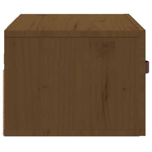 vidaXL Seinäkiinnitettävät yöpöydät hunajanruskea 40x29,5x22 cm