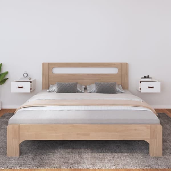 vidaXL væghængte sengeborde 2 stk. 40x29,5x22 cm hvid