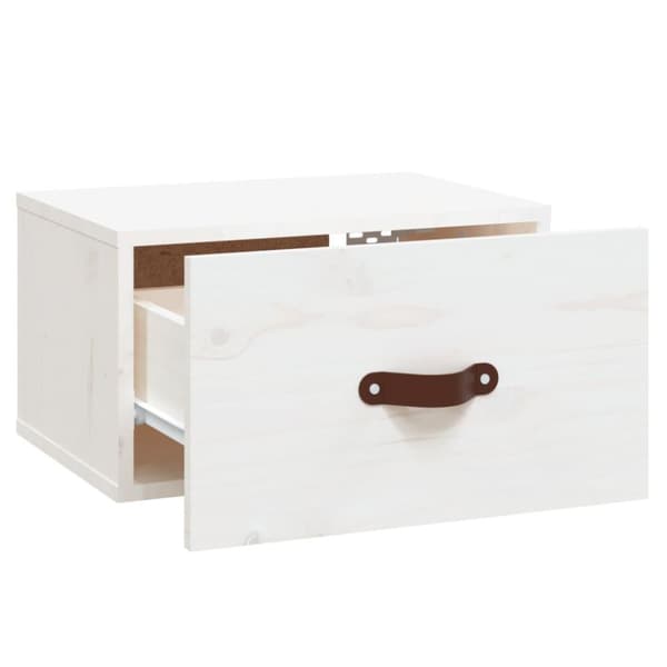 vidaXL væghængt sengebord 40x29,5x22 cm hvid