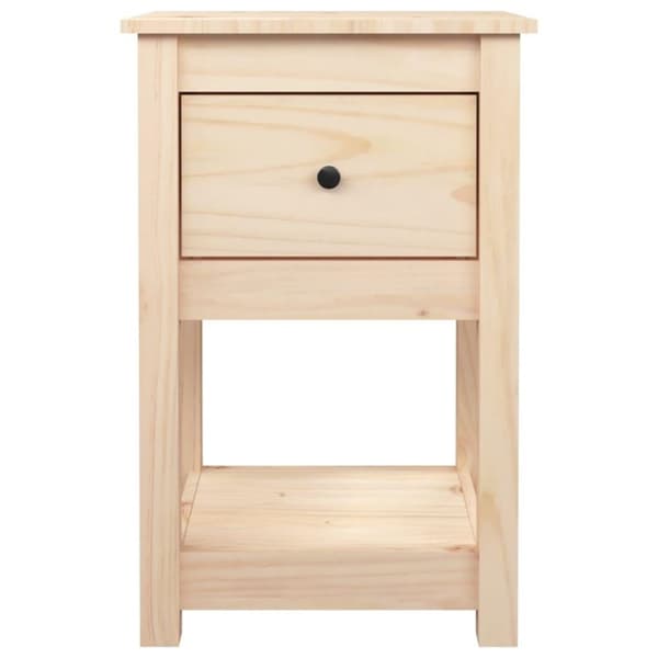 vidaXL sengebord 40x35x61,5 cm massivt fyrretræ