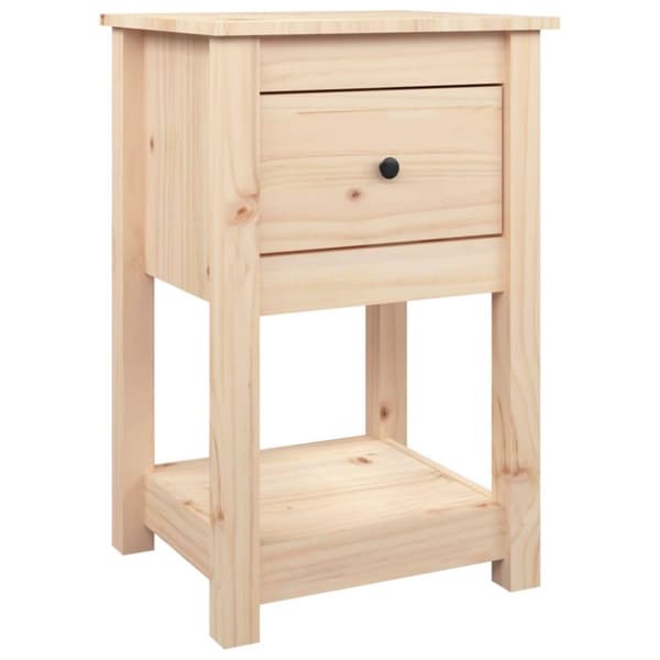 vidaXL sengebord 40x35x61,5 cm massivt fyrretræ