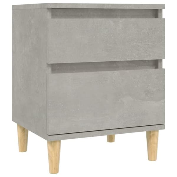 vidaXL sengebord 40x35x50 cm 2 stk. betongrå