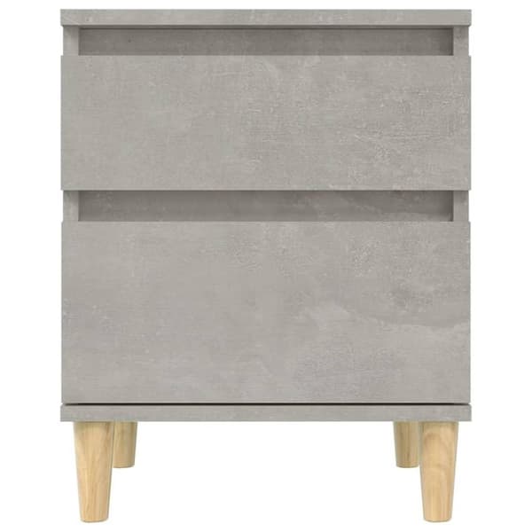 vidaXL sengebord 40x35x50 cm 2 stk. betongrå