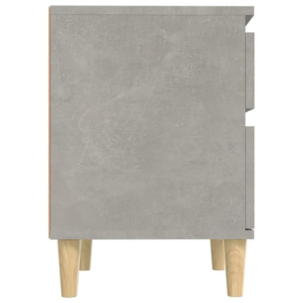 vidaXL sengebord 40x35x50 cm 2 stk. betongrå
