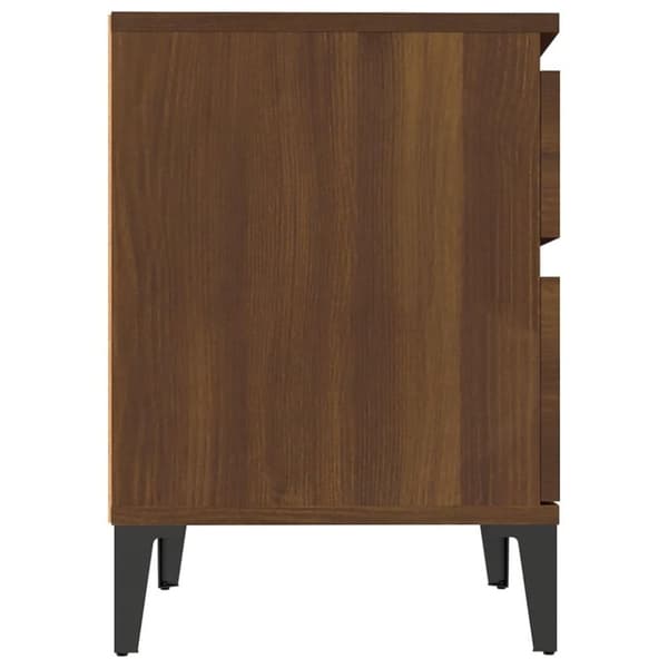 vidaXL Yöpöydät 2 kpl ruskea tammi 40x35x50 cm