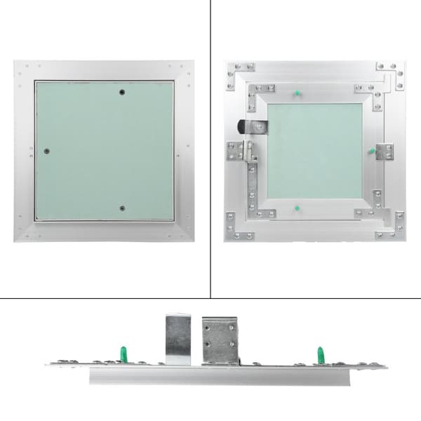 ECD Germany inspektionsklappeinspektion dør gipspladeindsats 200x200mm gipsplade 12,5mm aluminiumsramme inspektion vedligeholdelse dør vedligeholdelse