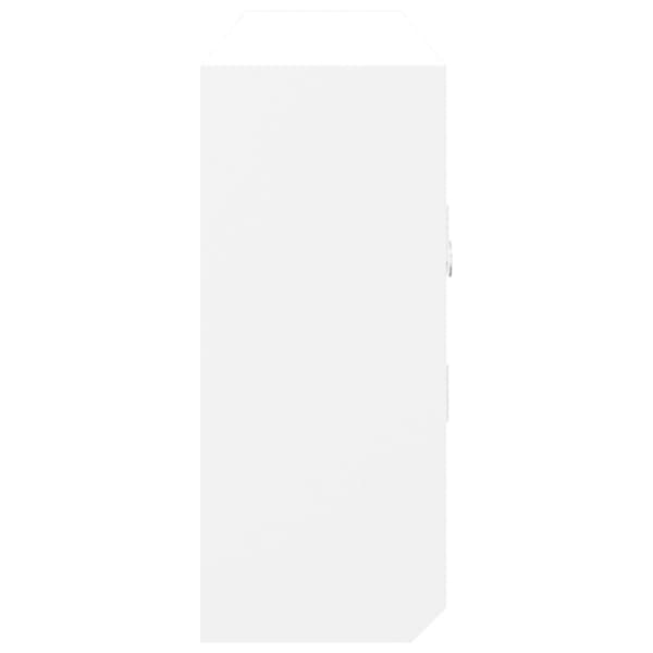vidaXL nøgleskab 40x8,5x20 cm konstrueret træ og stål hvid