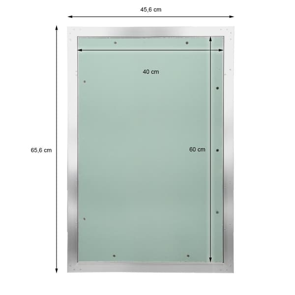 ECD Germany revisionslucka revision dörr gipsskiva 400x600mm gipsskiva 12,5 mm aluminiumram revision underhåll dörr underhållslucka underhåll