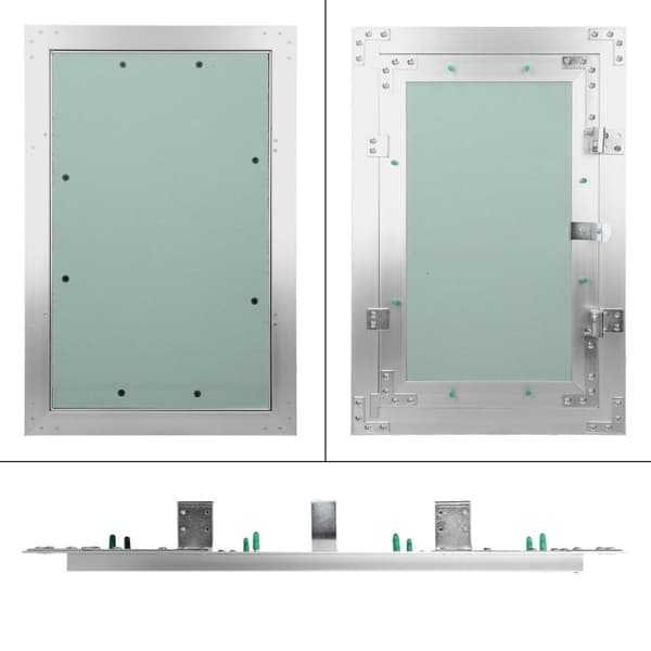 ECD Germany revision klap revision dør gipsplader 250x400mm gipsplader 12,5 mm aluminiumsramme revision vedligeholdelse dør vedligeholdelse klap