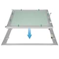 Miniatyrbillede 3 af 7: ECD Germany revision klap revision dør gipsplade indsats 300x300mm gipsplade 12.5mm aluminiumsramme revision vedligeholdelse dør vedligeholdelse klap