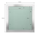 Miniatyrbillede 6 af 7: ECD Germany revision klap revision dør gipsplade indsats 300x300mm gipsplade 12.5mm aluminiumsramme revision vedligeholdelse dør vedligeholdelse klap