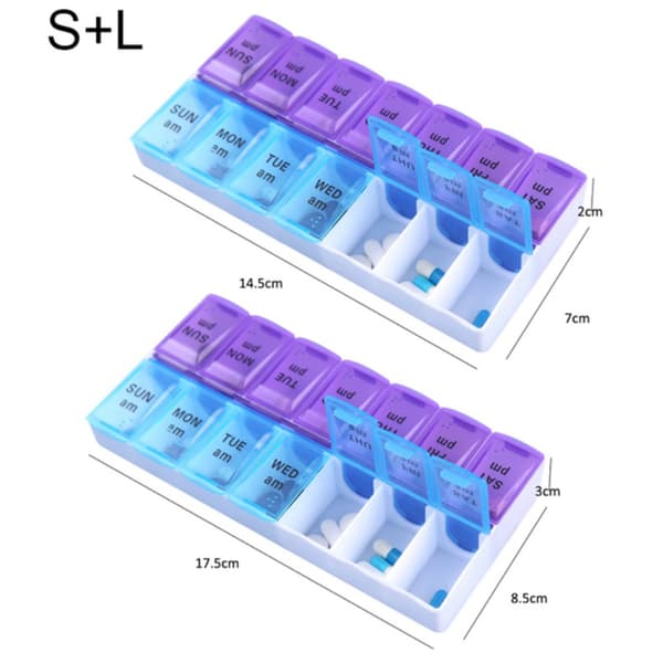 Smidig 14 Fack Medicinask Tablettask Dosett