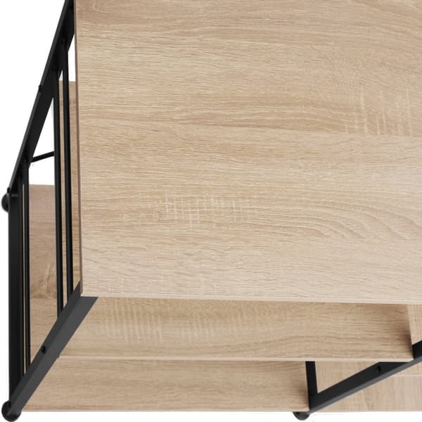 Køkkenhylde Crawley 90x40x131,5cm - Industrielt lyst træ, egetræ Sonoma