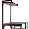 Miniatyrbillede 9 af 9: Køkkenhylde Crawley 90x40x131,5cm - Industrielt mørkt træ, rustikt