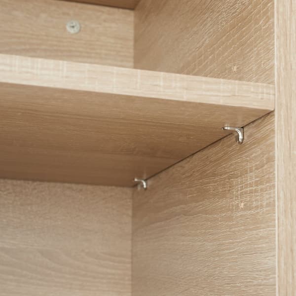 Skænk Oldham 100x38x80,5cm - Industrielt lyst træ, egetræ Sonoma