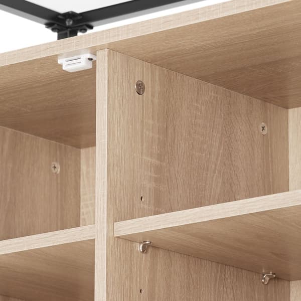 Kommode Conventry 70x38x80,5cm - Industrielt lyst træ, egetræ Sonoma