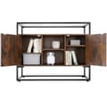 Miniatyrbillede 4 af 11: Skænk Oldham 100x38x80,5cm - Industrielt mørkt træ, rustikt