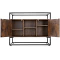 Miniatyrbillede 9 af 11: Skænk Oldham 100x38x80,5cm - Industrielt mørkt træ, rustikt
