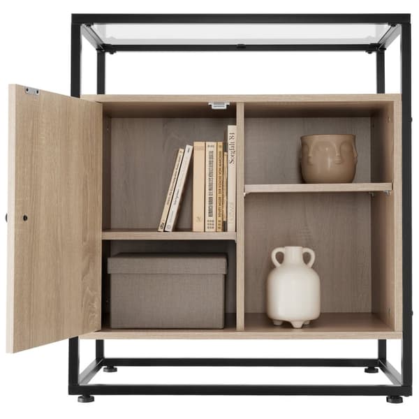 Byrå Conventry 70x38x80,5cm - Industriellt lätt trä, ek Sonoma