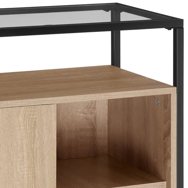 Byrå Conventry 70x38x80,5cm - Industriellt lätt trä, ek Sonoma