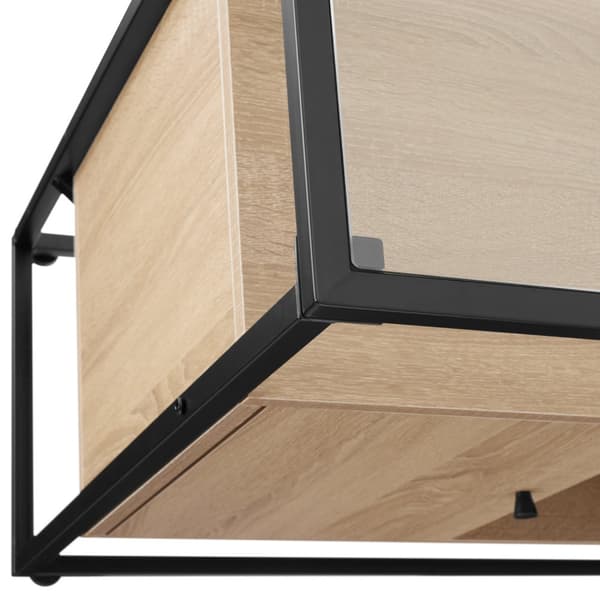 Byrå Conventry 70x38x80,5cm - Industriellt lätt trä, ek Sonoma