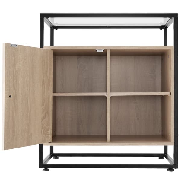 Byrå Conventry 70x38x80,5cm - Industriellt lätt trä, ek Sonoma
