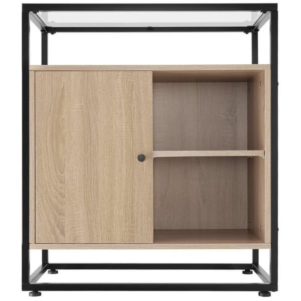 Byrå Conventry 70x38x80,5cm - Industriellt lätt trä, ek Sonoma