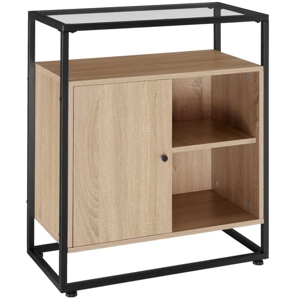 Byrå Conventry 70x38x80,5cm - Industriellt lätt trä, ek Sonoma