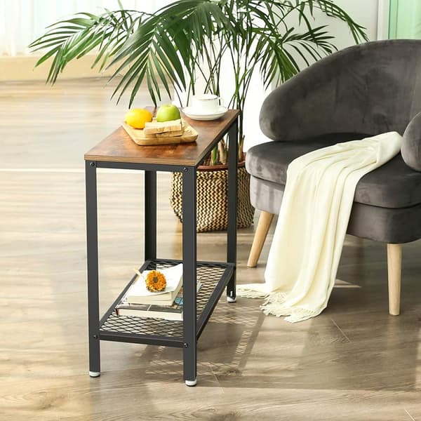 Sidobord med hylla - industriell design 60 x 30 x 60 cm