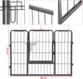 Miniatyrbild 8 av 11: XXl Heavy Duty Hundhage / hundgård 8 galler justerbar form - grå