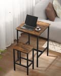 Miniatyrbild 3 av 6: Barstols Set - Matbord med 2 Stolar 65 cm Sits Höjd