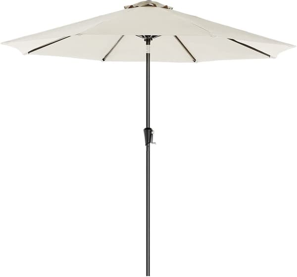 Parasoll 300 CM med tiltfunktion UPF 50+ solskydd Beige