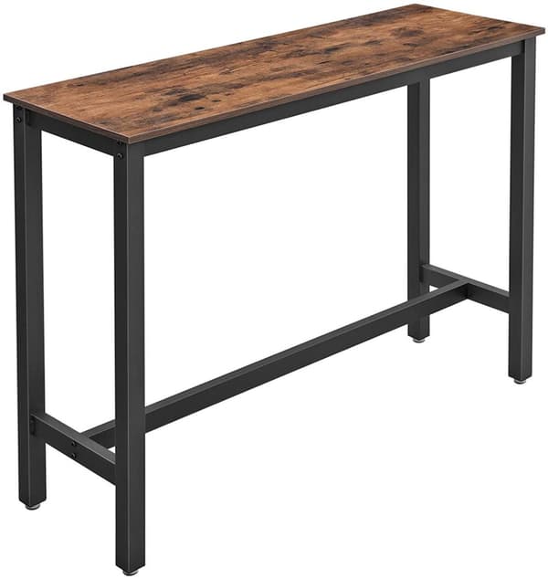 Barbord - köksbord 120 x 40 x 100 cm Vintage brun-svart
