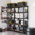 Miniatyrbild 5 av 6: Förvaringshylla 100x50x200 cm, Max. Belastning 875 kg Heavy Duty - Svart