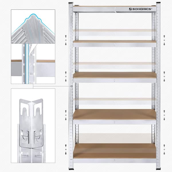 Opbevaringsstativ Heavy Duty 90x40x180 cm - justerbare hylder - 875 kg