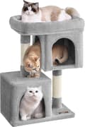 Miniatyrbild 1 av 9: Klösträd 74 cm 2 Kattgrottor, Skrapstolpe - Ljusgrå