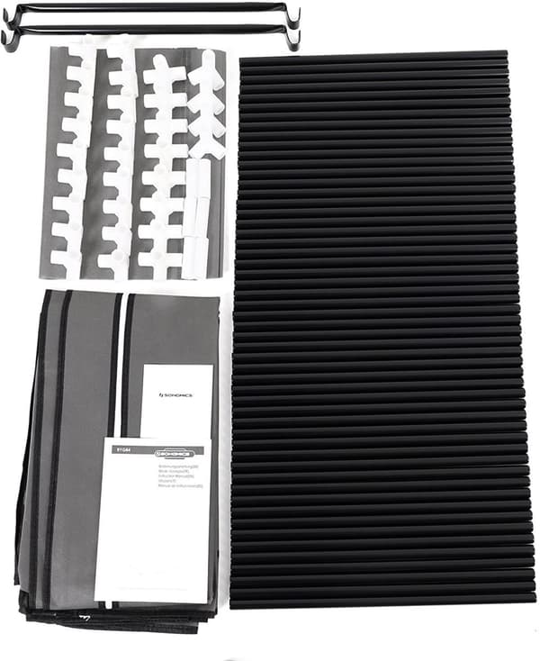 Tygskåp Garderob Klädstång, 6 Hyllor 88 x 45 x 168 cm