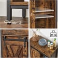 Miniatyrbild 5 av 7: Förvaringsskåp Industriell Design skänk med skjutdörr och lådor 70 x 30 x 80 cm