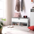Miniatyrbild 3 av 8: Sittbänk med Kista, 2 Fack Skoförvaring 100 x 30 x 48 cm