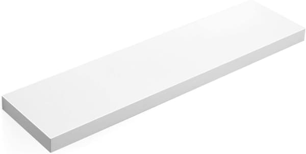 Vägghylla Dold Fäste 80 x 20 x 3,8 cm Vit