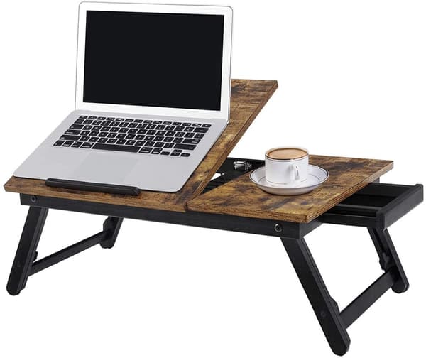 Laptopställ bord, sängbord, läsställ ‎55 x 35 x 23 cm höjd justerbar