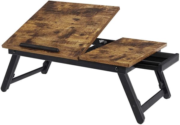Laptopställ bord, sängbord, läsställ ‎55 x 35 x 23 cm höjd justerbar