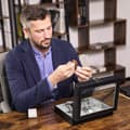 Miniatyrbild 3 av 9: 10-fack klockbox med glaslock Elegant Klockförvaring för 10 Klockor