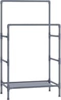 Miniatyrbild 1 av 7: Klädställ i metall med 2 klädskenor, 1 hylla, Max belastning 55 kg