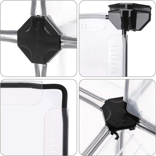 Lekhage för husdjur DIY transparant - 143 x 73 x 93 cm