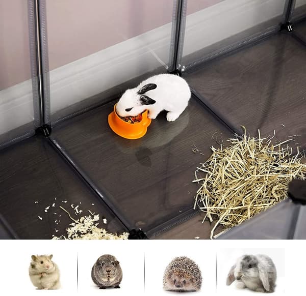 Lekhage för husdjur DIY Grå - 143 x 73 x 46 cm